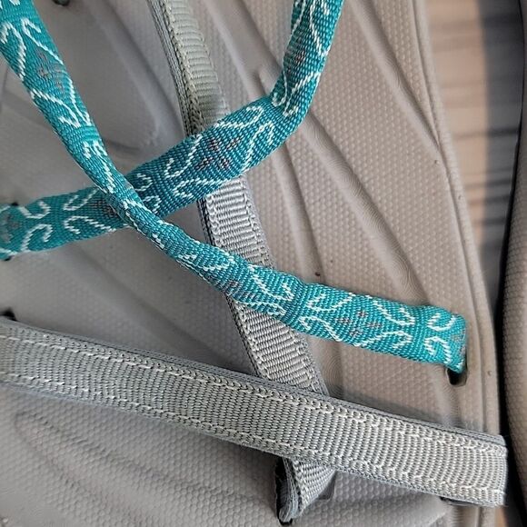 Ron Jon Surf Shop Sport Sandal - Teal & Grey Womens Size 10 - Picture 3 of 11